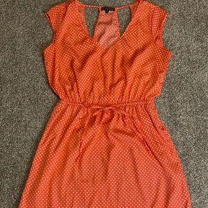 Polka dot pink dress